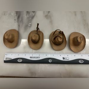 Vintage Kurt s Adler cowboy hat ornaments set of 4